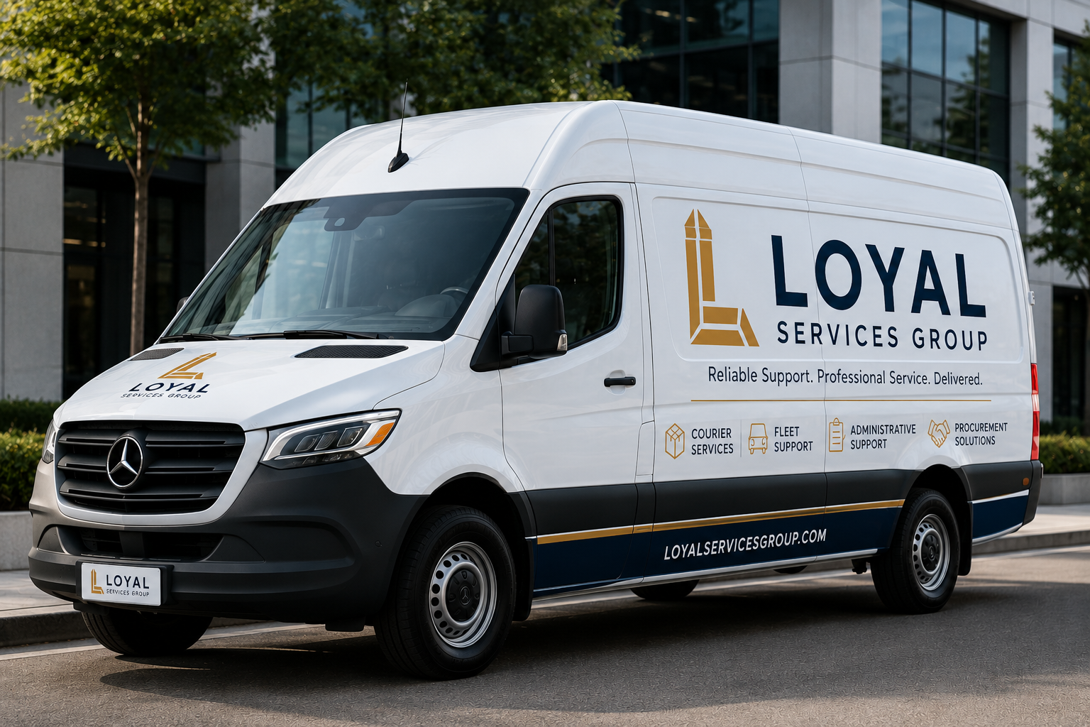Loyal Services Group Mercedes eSprinter delivery van
